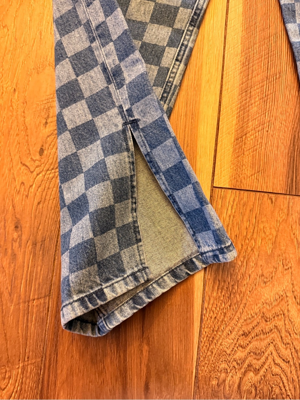 Divided Checkerboard Blue Denim Jeans - Picture 5 of 7